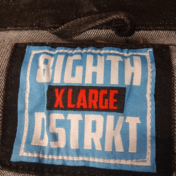 Men's XL 8IGHTH DSTRKT (EIGHTH DISTRICT) Denim Trucker Jacket - Picture 3 of 7